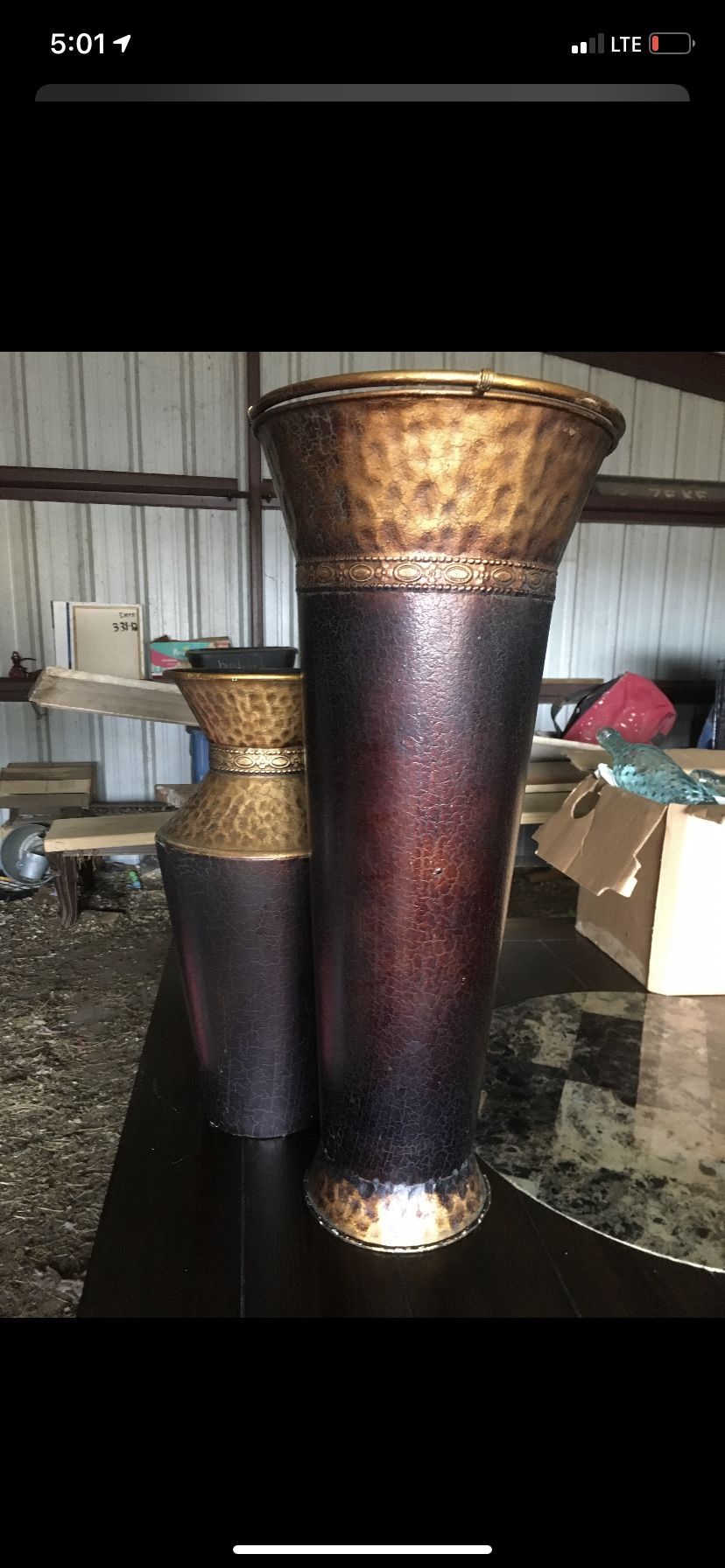 African floor vases