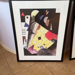 Wassily Kandinsky Vintage Lithograph Framed! From Gallery