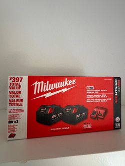 Milwakuee M18 batteries and charger 5.0