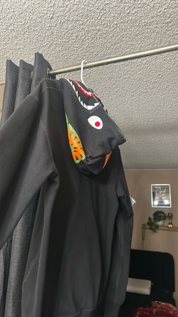Bape all black hoodie size M fits like a small