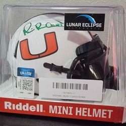 Michael Irvin SIGNED Mini Helmet