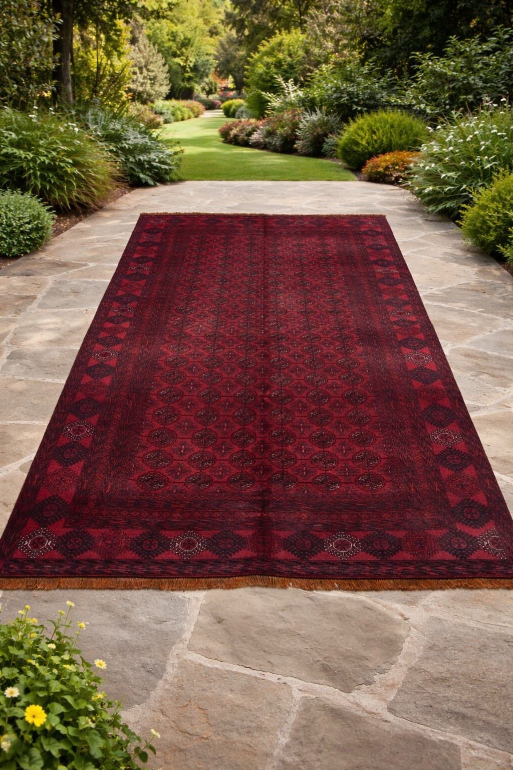 Premium Handmade Mowri Rug – Classic Afghan Craftsmanship