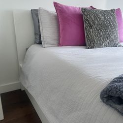IKEA Malm Storage Bed Frame Queen - White