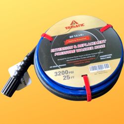 New, 25 FT Heavy-Duty Pressure Washer Hose