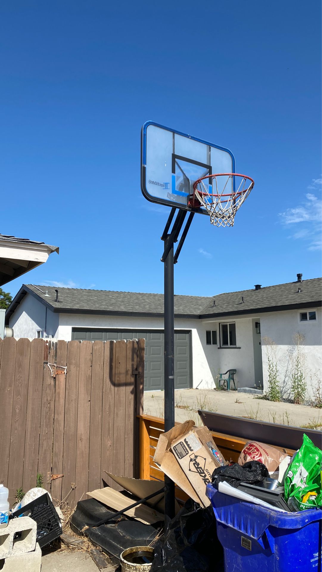 Basketball hoop make me an offer need gone moving