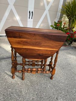 Vintage Walnut Drop Leaf Table