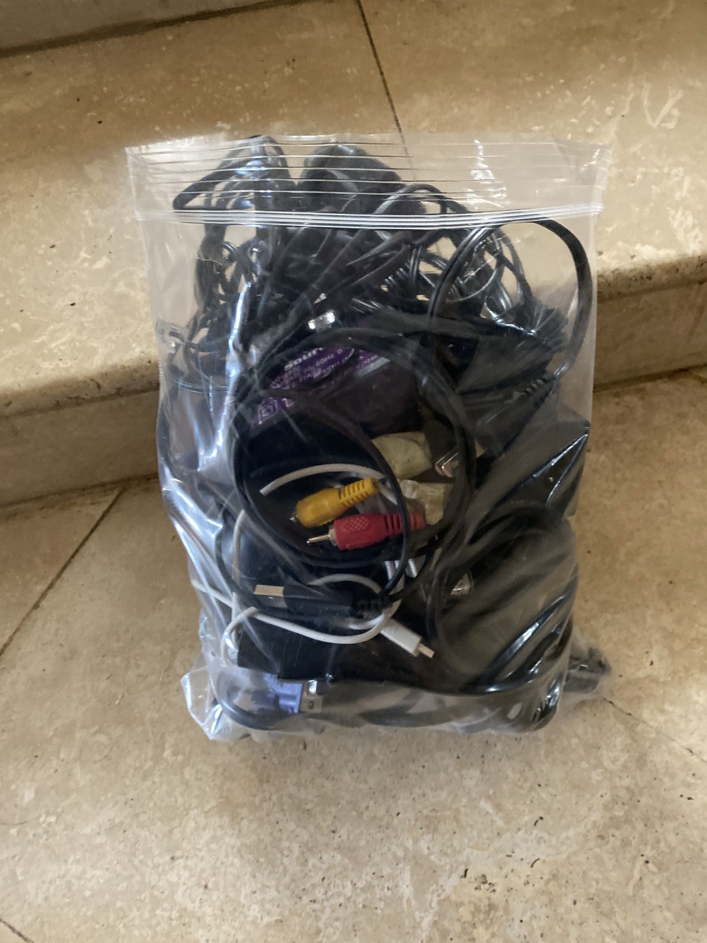 Bag of misc wires