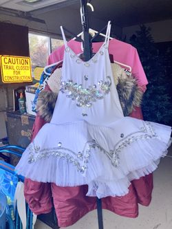 White Ballerina Tutu Dress Halloween Costume