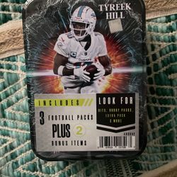 NFL Tin With 3-4 Packs Of Cards 