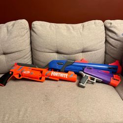 Nerf Fortnite Lot Fortnite Deagle, Fortnite Pump Shotgun, Fortnite Revolver