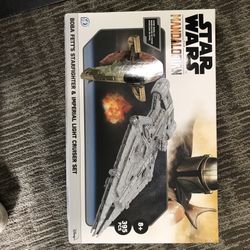 Star Wars Paper Model Kit Boba Fetts Starfighter & Imperial Light Cruiser Set