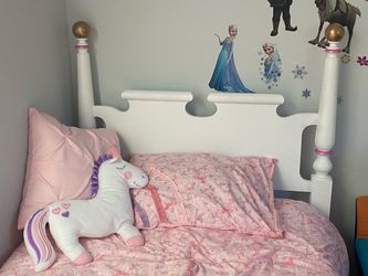 White Four-Post Kids Bed Frame