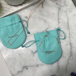 Tiffany Infinity Necklace And Bracelet 