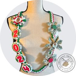 Personalized Graduation Leis (Mexican Flag) Please Read The Description