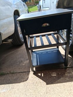 Microwave cart on wheels
