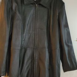 Elements Black Leather Jacket - 2X