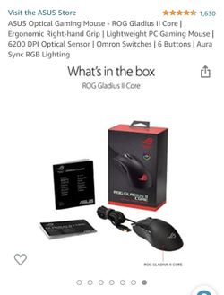 ASUS Optical Gaming Mouse - ROG Gladius II Core, Wired Usb 2,0