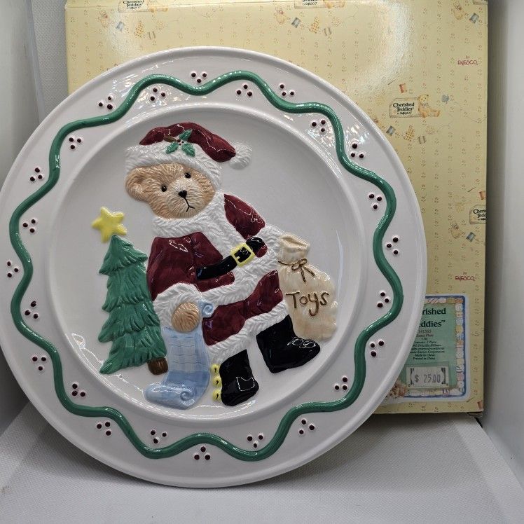 New Cherished Teddies SANTA PLATE Kitchen Dinnerware Rare Bear enesco CHRISTMAS
MIN CONDITION, STORED IN THE BOX, COMES WITH ORIGINAL PACKAGING
SA