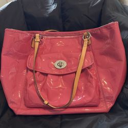 Coach - Large Pink Tote Bag