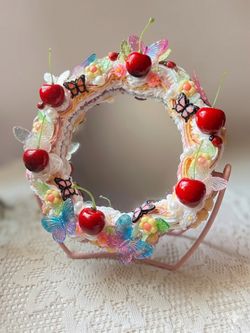 Handmade spring fake cake small mirror