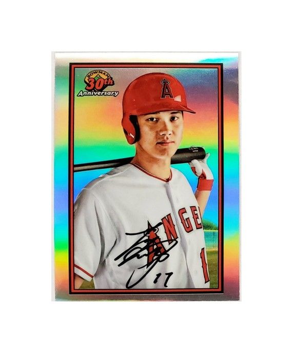 SHOHEI OHTANI REFRACTOR "1989" RETRO 2019 BOWMAN CHROME #B30-SO ANGELS, DODGERS!
