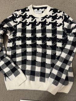 Cream Black Sweater Men