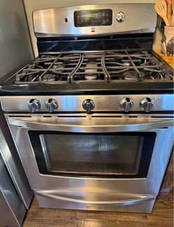 Kenmore 5 burner Gas Range stainless steel