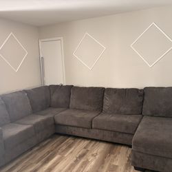 Large Gray Sectional