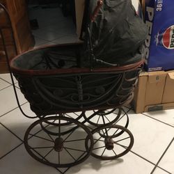 Decorative antique baby carriage