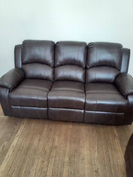 Brown Sofa And Loveseat With Recliners 