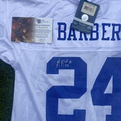 Marion Barber Signed Dallas Cowboys Jersey