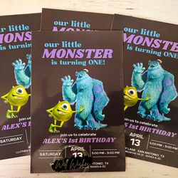 Monster Inc Invitations