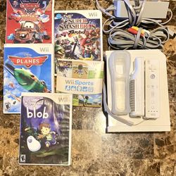 Nintendo Wii Console Black RVL-101 Bundle + (Games