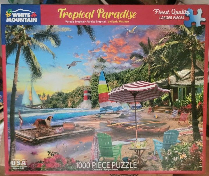 White Moumtain Puzzle - Tropical Paradise -  1,000 Pieces