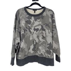 Rag & Bone Women's Mesh Camouflage Racer Long Sleeve Sweatshirt, Size M
