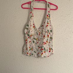 Halter Top with flowers 