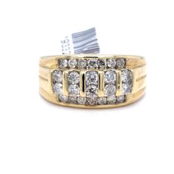 10Kt Yellow Gold Diamond Ring 7.60g 1CTW Size 10 193321/12