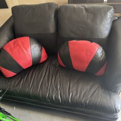 Black Leather Couch