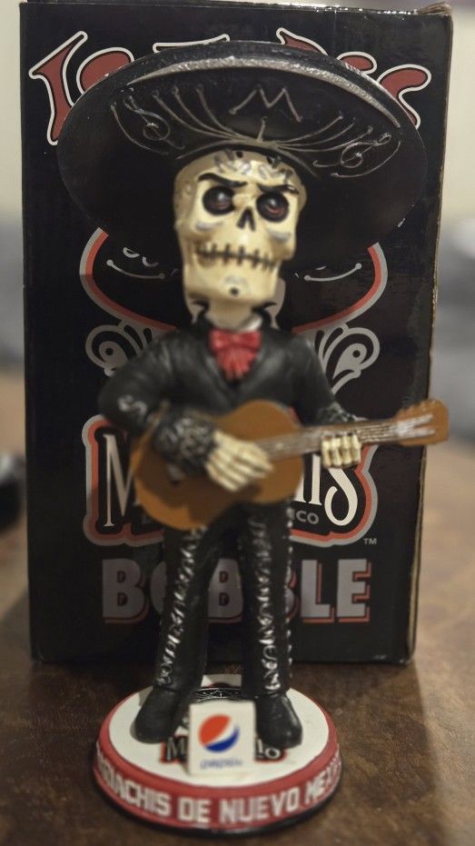 Isotopes Mariachi Sugar Skull Bobblehead