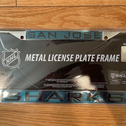 San Jose Sharks License Plate