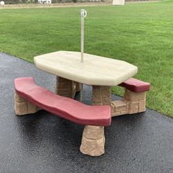 Plastic Kids Picnic Table