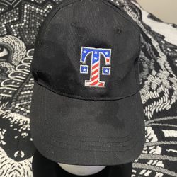 T-MOBILE Black adjustable baseball cap with American flag logo
