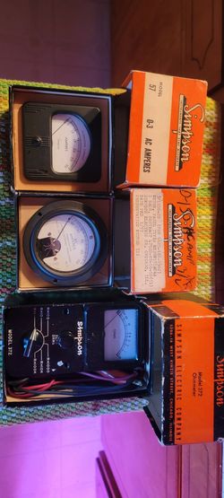 Simpson vintage meters. Pick up only