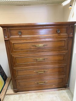 Vintage Solid Wood Dresser