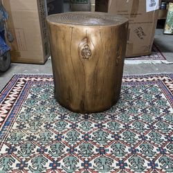 Faux Log End Table (New In box)