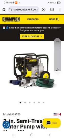 Champion suck pump / trash pump