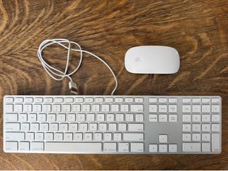 Apple keyboard and mouse