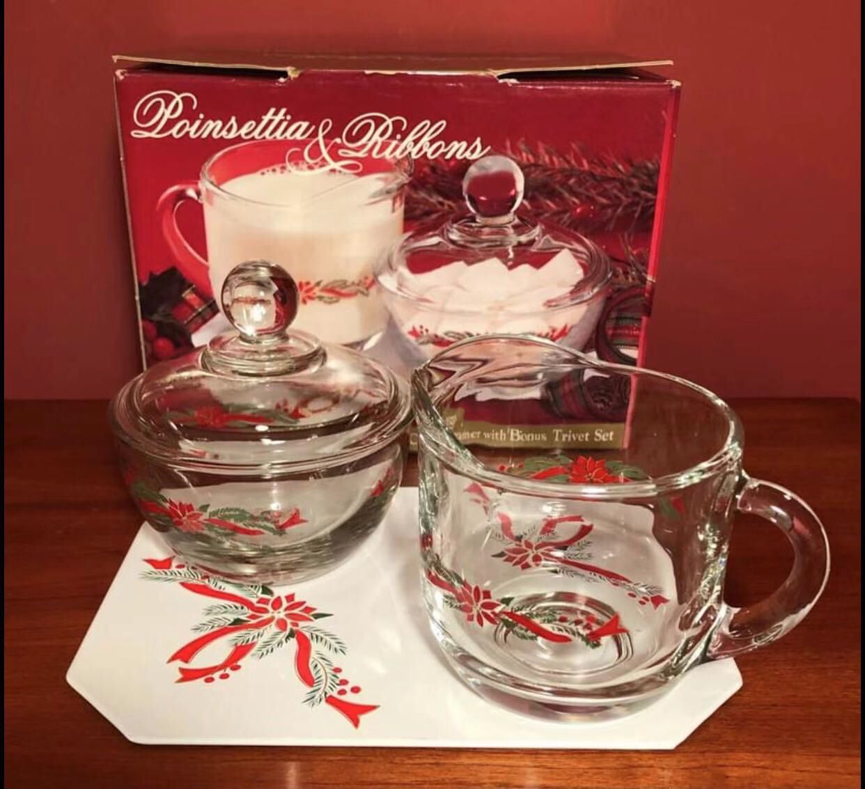 3 Pc. Holiday Sugar & Creamer Set
