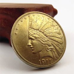 1911 Indian Head Eagle Style Replica Coin - Detailed US Historical Collectible