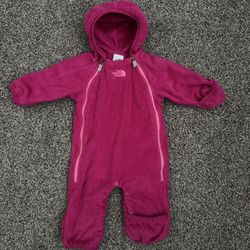 Girls Fleece Zip Up Onesie